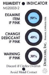 04BV14C10 HUMIDITY INDICATOR CARDS, 30%-50%, 3